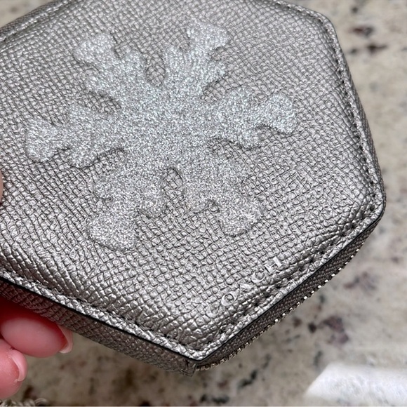 Coach Snowflake Coin Case Wristlet NWT - Picture 5 of 10